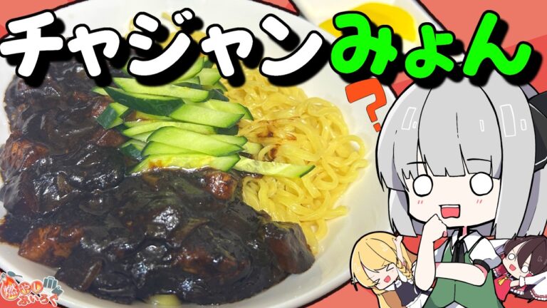 【ゆっくり料理】韓国のジャージャー麵こと「チャジャンミョン」を作ってみた！！【ゆっくり解説】