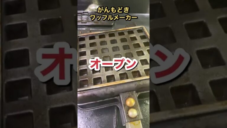 【想定外】ワッフルメーカーでがんもどきを焼いた結果。。。 #shorts