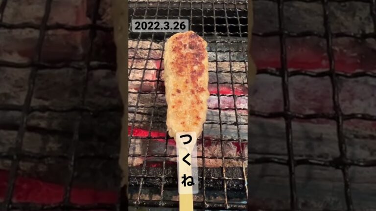 本日の串「赤鶏つくね」￼#shorts #焼き鳥ひのたまこぞう