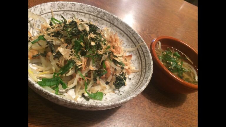 「茹でモヤシ納豆」作り方り方