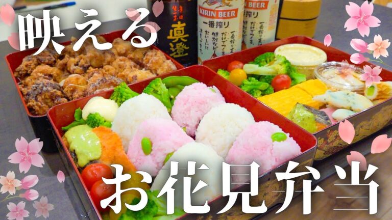 1時間で最高に映える弁当を作ってお花見に行きます！！【お花見弁当】
