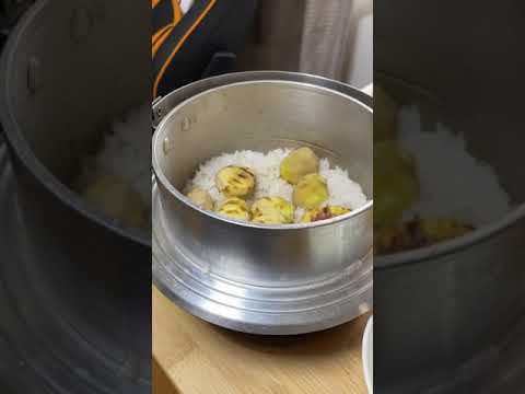 【秋美味】栗ご飯　#shorts