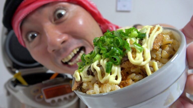 【世界一旨い簡単炊飯器レシピ】炊き込みいわし明太マヨ飯!!!!!!!