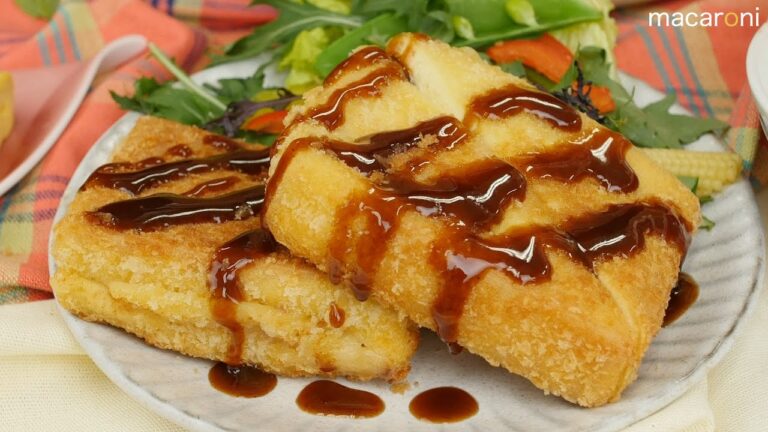 ジュワッと汁感！とろけるチーズの「高野豆腐ハムカツ」のレシピ・作り方