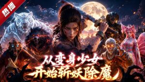 MULTI SUB《從變身少女開始斬妖除魔》1~3季🔥穿越成大唐孤女的薑月初，在仙佛絕跡、妖魔橫行的亂世，憑一手斬妖奪能的本事，殺出一條護道人間的通天大道！ #AI #漫劇 #動漫 #無盡動漫社