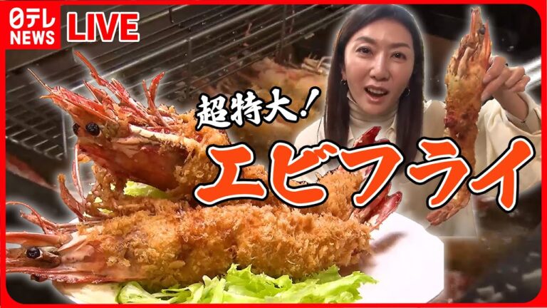 【エビフライ＆エビ天まとめ】超特大！ジャンボエビフライ/ 老舗こだわりの絶品天もり / 家族で守る東京100年食堂（日テレNEWS LIVE）