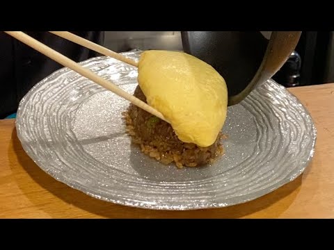 【キチキチオムライス】日本一のふわとろオムライス作りパフォーマンス【職人技】