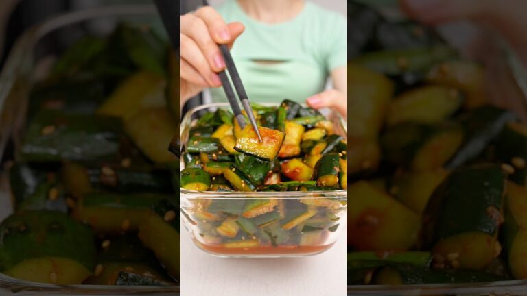 カリポリ脂肪燃焼きゅうり大量生産🥒切って和えるだけ！