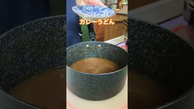 残ったカレーでカレーうどん！#shorts #cooking
