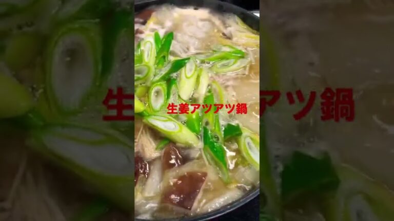 寒い日は生姜鍋を食べて温まろう😋🍲✨