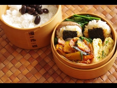 Obento Making 20131206 （ れんこん団子のしいたけはさみ揚げ弁当）