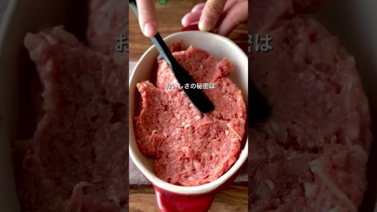 レンジだけでこの完成度…とろけるチーズハンバーグが反則級🥹✨