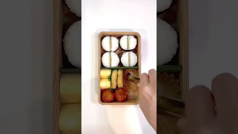 まん丸フォルムが可愛い「まん丸挟みおにぎり」#shorts  #お弁当 #弁当 #お弁当作り #おにぎり