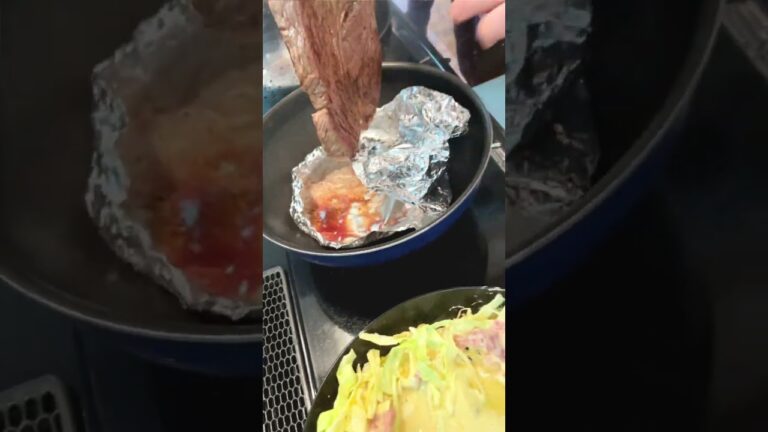 【ド迫力!】ステーキを焼いてお好み焼きミックスにした時の感動
