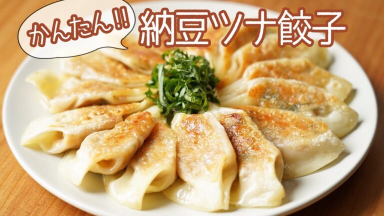 【超簡単】お肉要らずの『納豆ツナ餃子』の作り方【料理レシピはParty Kitchen🎉】