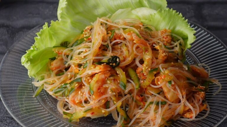 【10分で1品♡うま辛キムチ春雨】ぱぱっと節約おかず Delicious Spicy Kimchi Rice noodles