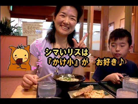 【シマいリス】は、はなまるうどん の、『かけ小』がお気に入り♪
