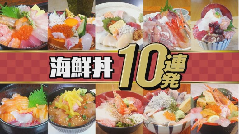 見た目も鮮度も衝撃の激ウマ！“海鮮丼”10連発！朝から幸せ…豪華ネタ山盛り海鮮モーニング！？