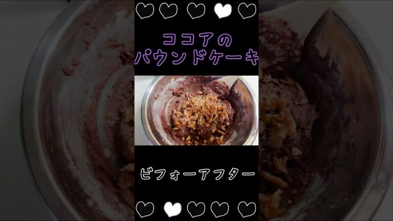 【Bistro】ココアのパウンドケーキを焼いただけ【スチームオーブン】