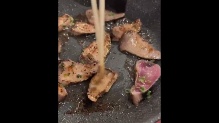 【飯テロ】カツオのタタキを焼いてみた！にんにく醤油(´Д` )