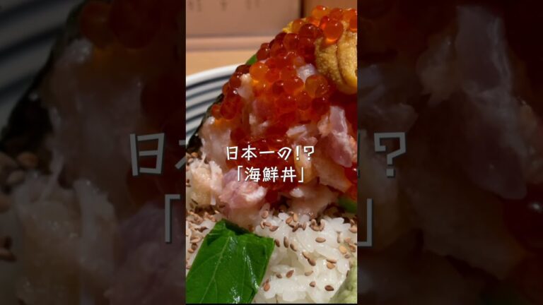 【贅沢すぎ】海鮮宝の山！東京日本橋でいただく、絶品「海鮮丼！」|Japanese Seafood Bowl #shorts