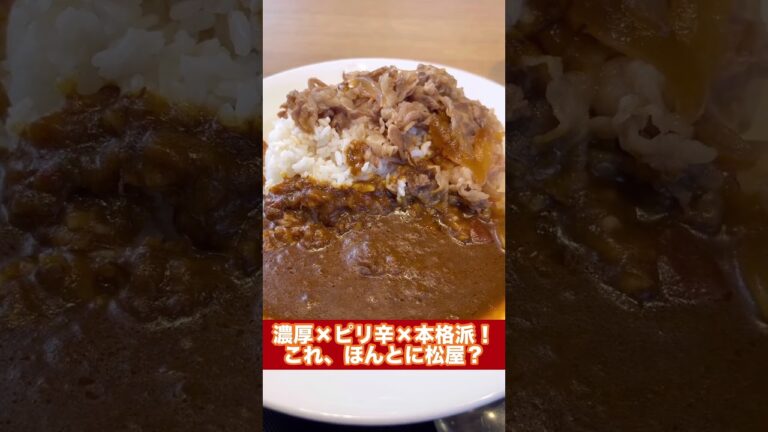 【松屋】創業ビーフカレーがウマすぎた…🍛