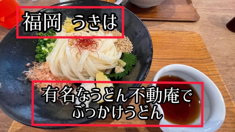 【福岡 うきは市】有名‼︎うどん不動庵でぶっかけうどん