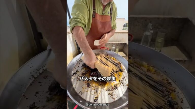 イタリアのイカ墨×暗殺者のパスタ＆モッリーカ