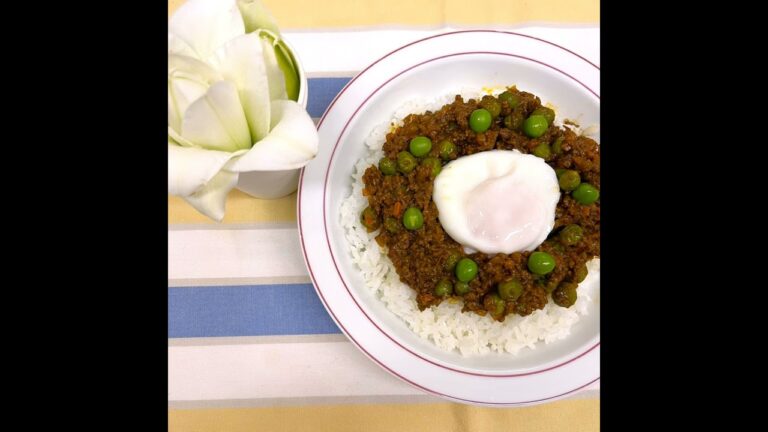 🥣『 ニックと豆のキーマカレー 』🍛🌿ジャックと豆の木ならぬ、、、😋