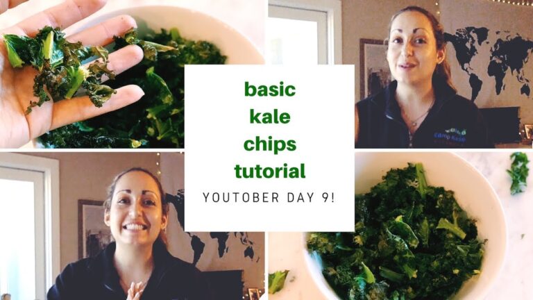 Basic Kale Chips Recipe Tutorial | Vegan, Easy & Healthy | YouTober Day 9!