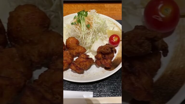 【昼食】ソラマチのフードコートで唐揚げ定食