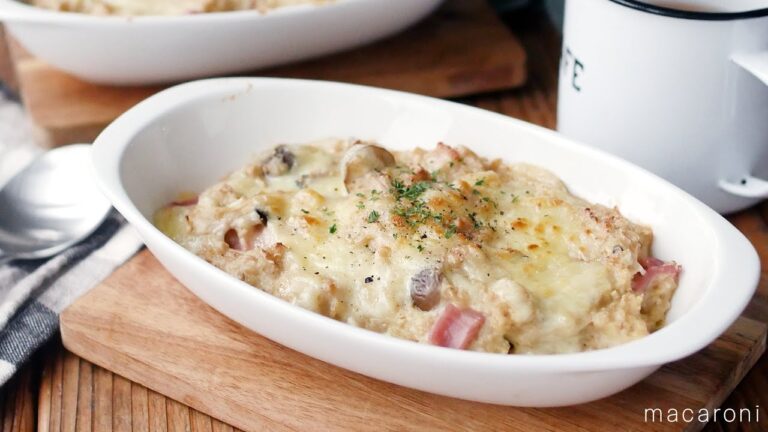 【きのこドリア】オートミールでヘルシーに！トースターで簡単レシピ♪｜macaroni（マカロニ）