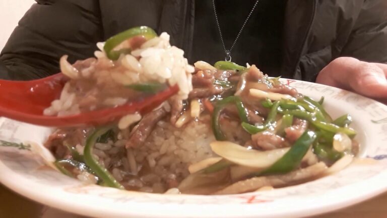 【すすり豚青椒丼 大阪王将】🇯🇵(「大阪王将 地下鉄関目店」チンジャオ丼)帝国定食100