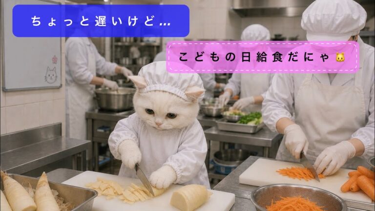 こどもの日給食だにゃ🐱（ちょっと遅い）