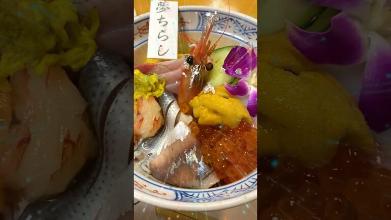 【熱海】海鮮丼なら絶対ここがオススメ🥹‼️1日30食限定の〈夢ちらし〉が夢のようだった✨✨#shorts #熱海 #海鮮丼 #japan #sushi #japanesefood