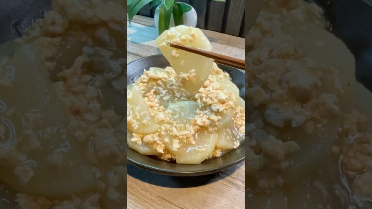 大根×鶏そぼろのあんかけ煮