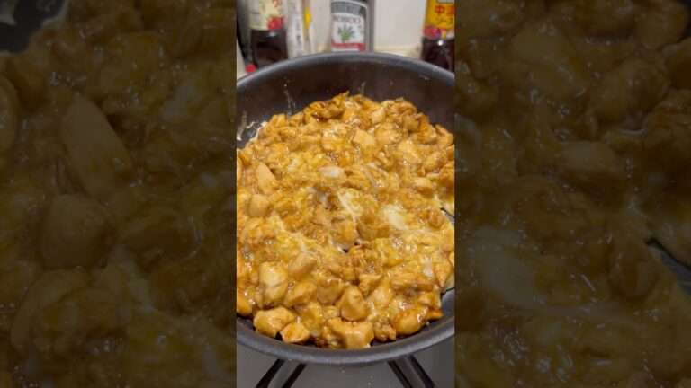 30kg痩せた男が食べている"やみつき確定！親子ゴロゴロ丼"の作り方を紹介します！#shorts #short