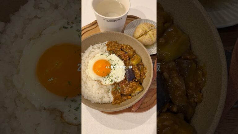 茄子とトマトのキーマカレー！簡単に作れて野菜たっぷり美味しく食べられる🍅🍆 #キーマカレー