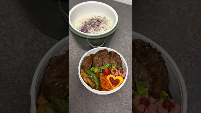 GW明けの弁当はステーキをリクエストされました🥩🥩#shorts #fyp #ご飯記録 #弁当記録 #旦那弁当