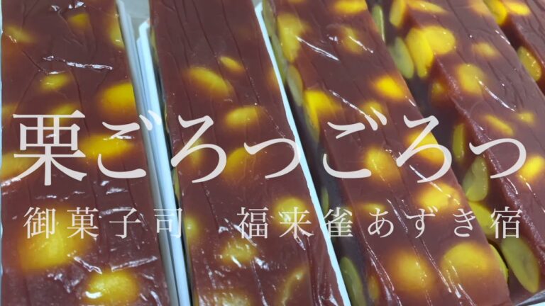 ”栗ごろっごろ”『極上栗蒸し羊羹』　御菓子司福来雀あずき宿【和菓子通販お取り寄せギフト】