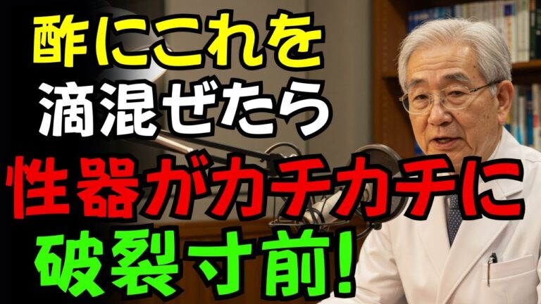 60歳からでも遅くない！りんご酢と生姜で男性機能を取り戻す秘訣｜医師が解説する毎朝できる簡単健康法と夫婦円満の秘訣【高齢者の健康】