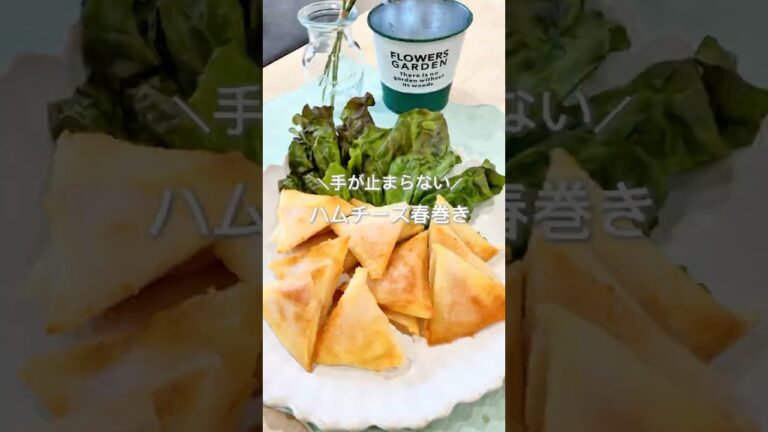 手が止まらない！ハムチーズ春巻き