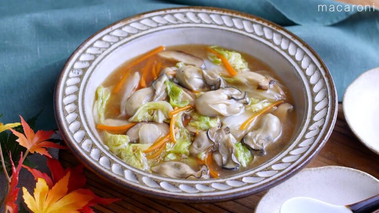 【牡蠣と白菜のうま煮】牡蠣と白菜が相性抜群！餡のとろみで温まる♪