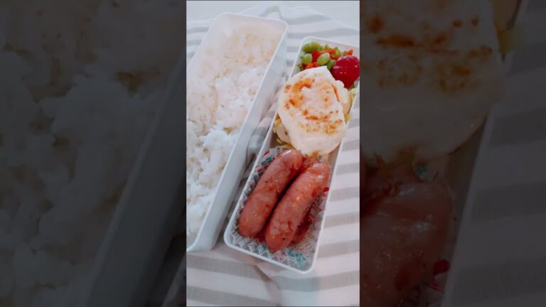 【お弁当の詰め方】ウィンナーと目玉焼き弁当 #Shorts