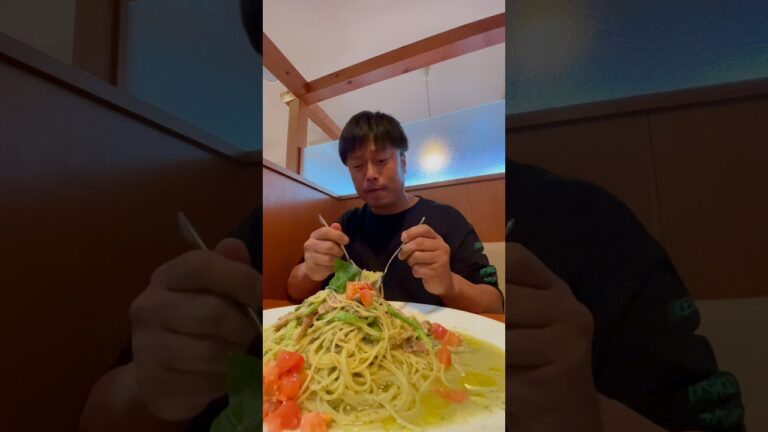 戦艦大和のような大盛りパスタで有名な洋麺亭の激辛ジェノベーゼが美味い