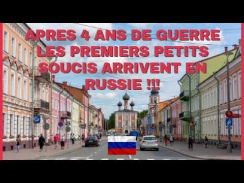 APRES 4 ANS DE GUERRE LES PREMIERS PETITS SOUCIS ARRIVENT EN RUSSIE !!!