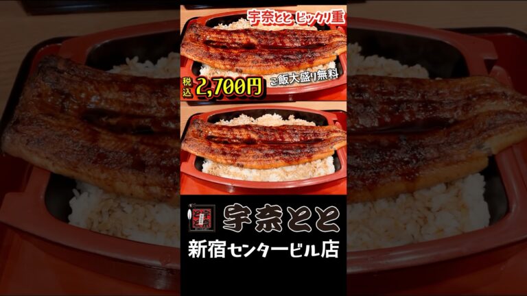 【豪快】土用の丑の日は宇奈とと「ビックリ重」デカ盛り鰻を食らう！