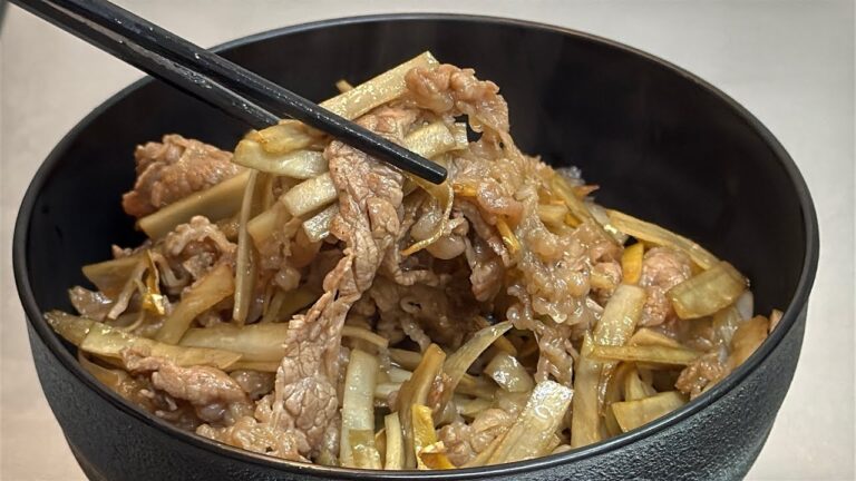 【10分で絶品おかず！】白米が止まらない牛ごぼうのしぐれ煮｜これ一品で大満足の一人前レシピ