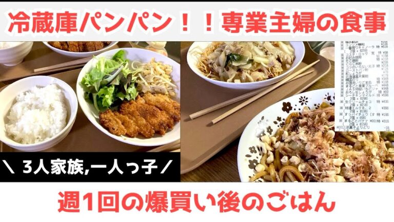 専業主婦のリアルな数日ごはん/冷蔵庫パンパン/リクエスト多めの家ごはん🍴