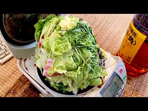 【超簡単】白菜のミルフィーユ鍋を作ってみた(アル中カラカラ)